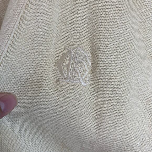 Calvin Klein Sport/Petite Yellow Cardigan Sweater Size Medium - Picture 5 of 8